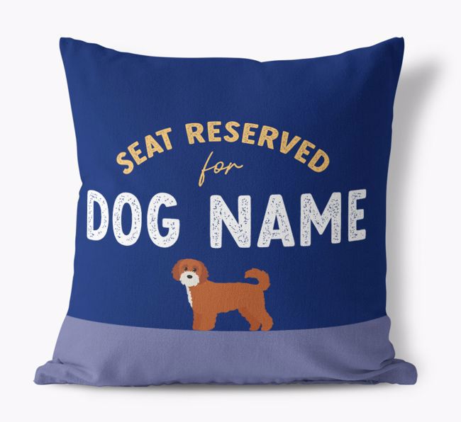 Reserved For: Personalised {breedFullName} Canvas Cushion